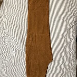 Suede Tan lined Women's Trousers